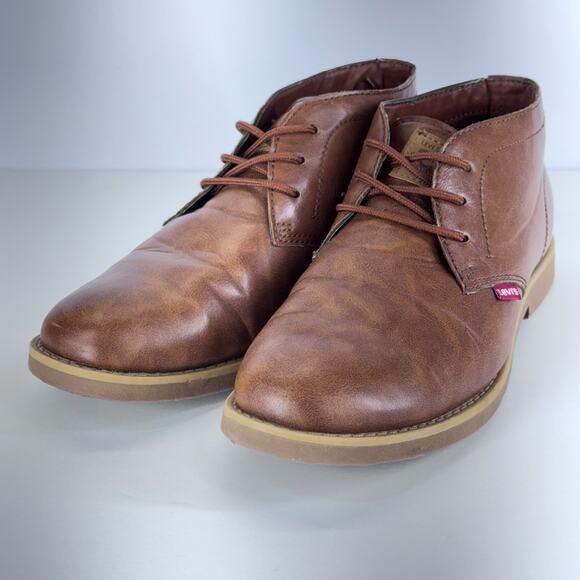 Levis Chukka Ankle Boots Mens Size 8.5M Brown Lace Up Casual Travel 518085BRTN - Picture 2 of 11